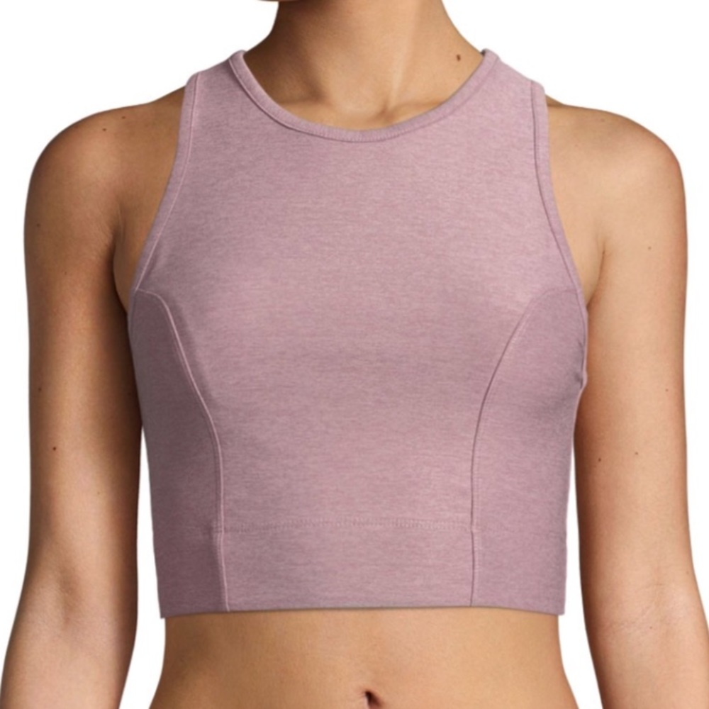 Varley Agnes crop in color medium pink